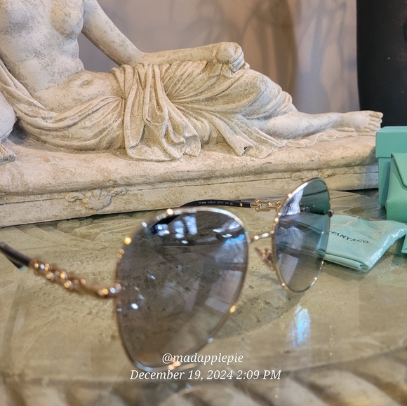 Tiffany & Company TF3086 Pilot Aviator Sunglasses Hardware Link Luxury #128 - Picture 10 of 14